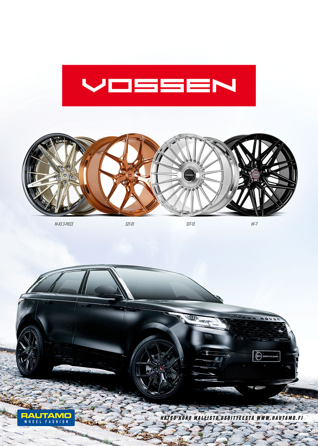 Therwiz Design Rautamo Vossen mainos, juliste, kansikuva, graafinen suunnittelu